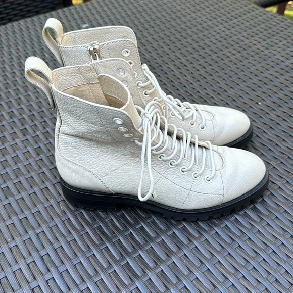 Jimmy Choo London Combat Cream Boots - Picture 5 of 11